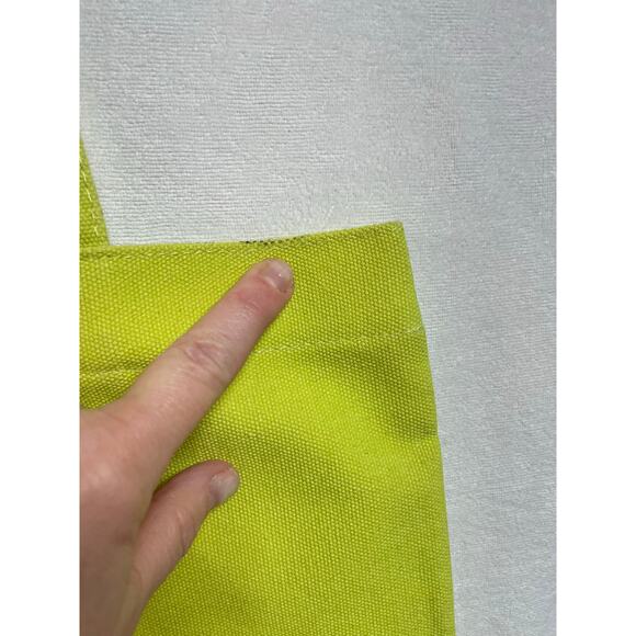 Calvin Klein fragrances canvas tote new with tag lime green - Picture 4 of 7
